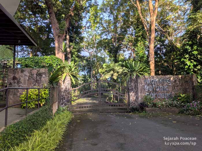 Gates of the Makiling Botanical Garden in Los Banos, Laguna, Philippines.