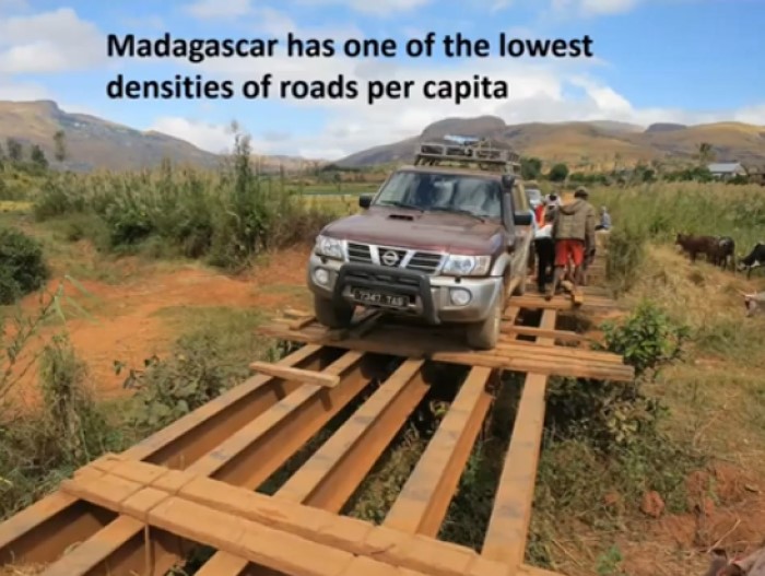 Madagascar has an extremely poor infrastructure, and this makes it difficult to move around.