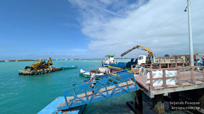 The tiny port at the town of Puerto Villamil, in Isla Isabela, Galapagos Islands.