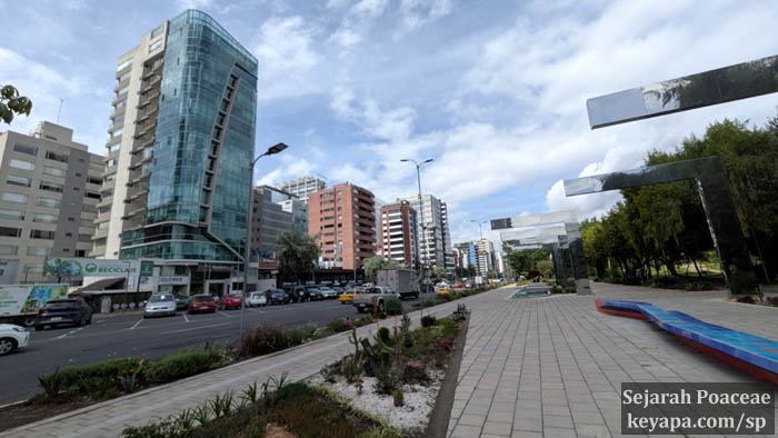 Modern cityscape at La Catalina neighborhood, Quito, Ecuador.
