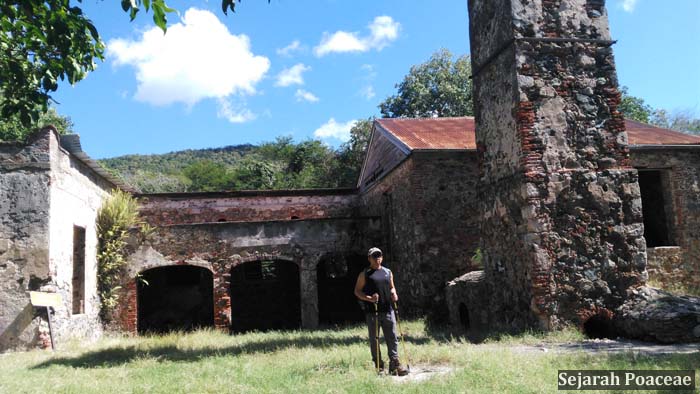 Reef Bay Sugar Mill Ruins located along the Reef Bay Trail inside Virgin Islands National Park on St. John, U.S. Virgin Islands.
